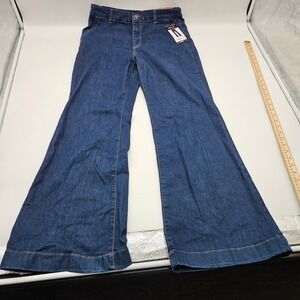 Sofia Jeans by Sofia Vergara Trouser Flare Super High Rise Dark Wash Denim 10